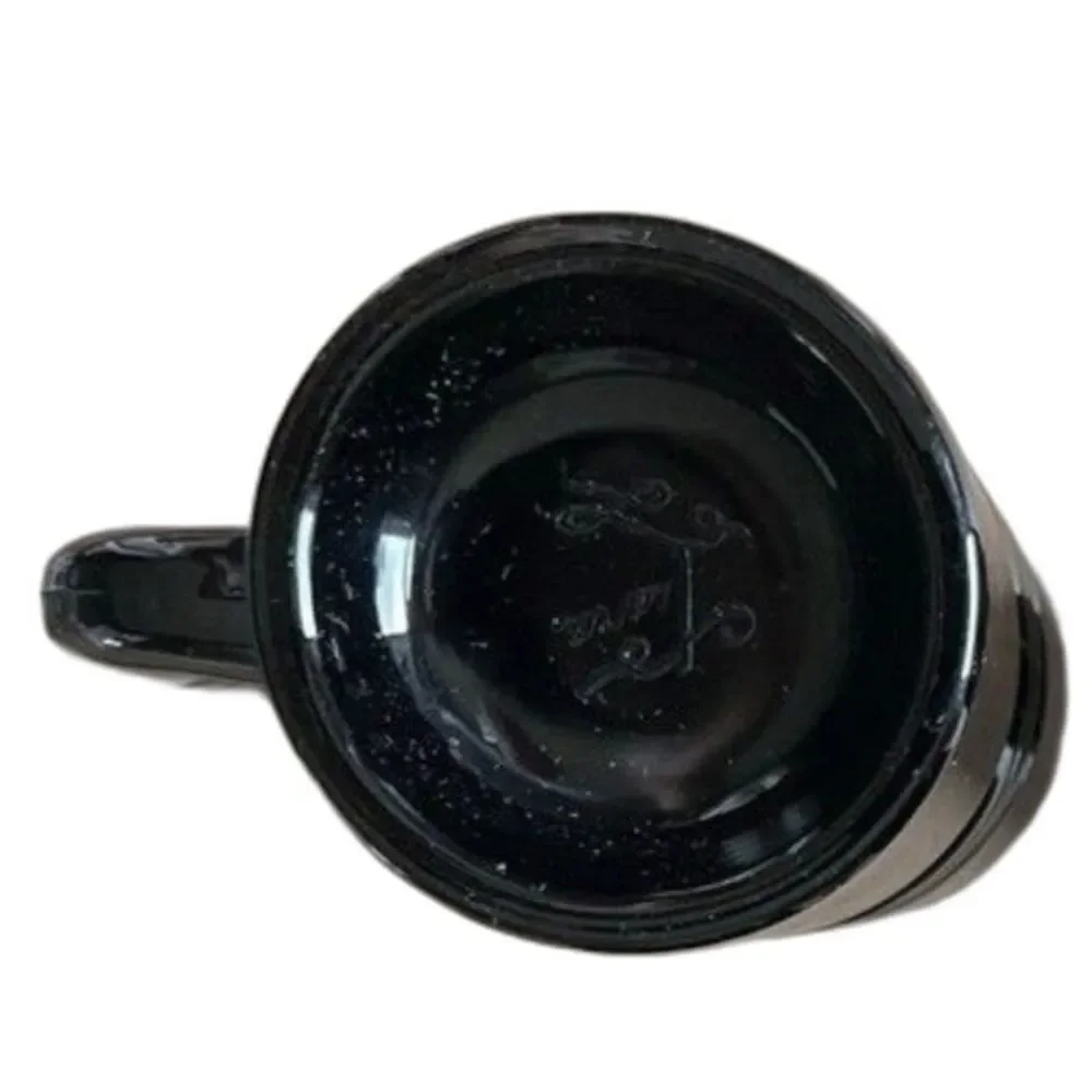 1970s Vintage Black Amethyst Ribbed Mug Tankard | Indiana Glass Tiara 6